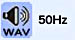 50hzのサウンドデータ/wav